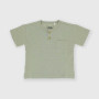 T-shirt serafino in Jersey da bambino, grigio T-shirt serafino in Jersey da bambino, grigio