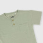 T-shirt serafino in Jersey da bambino, grigio T-shirt serafino in Jersey da bambino, grigio