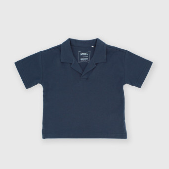 Boy's Jersey polo, blue Boy's Jersey polo, blue