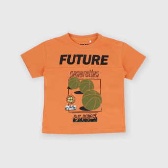 Boy's Jersey T-shirt, orange Boy's Jersey T-shirt, orange