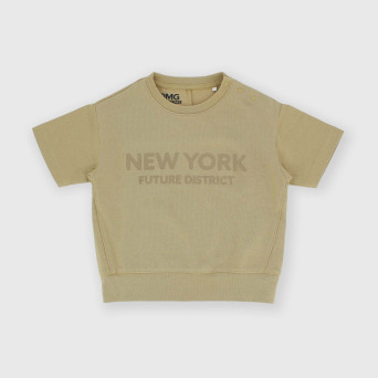 Boy's heavy-Jersey T-shirt, brown Boy's heavy-Jersey T-shirt, brown