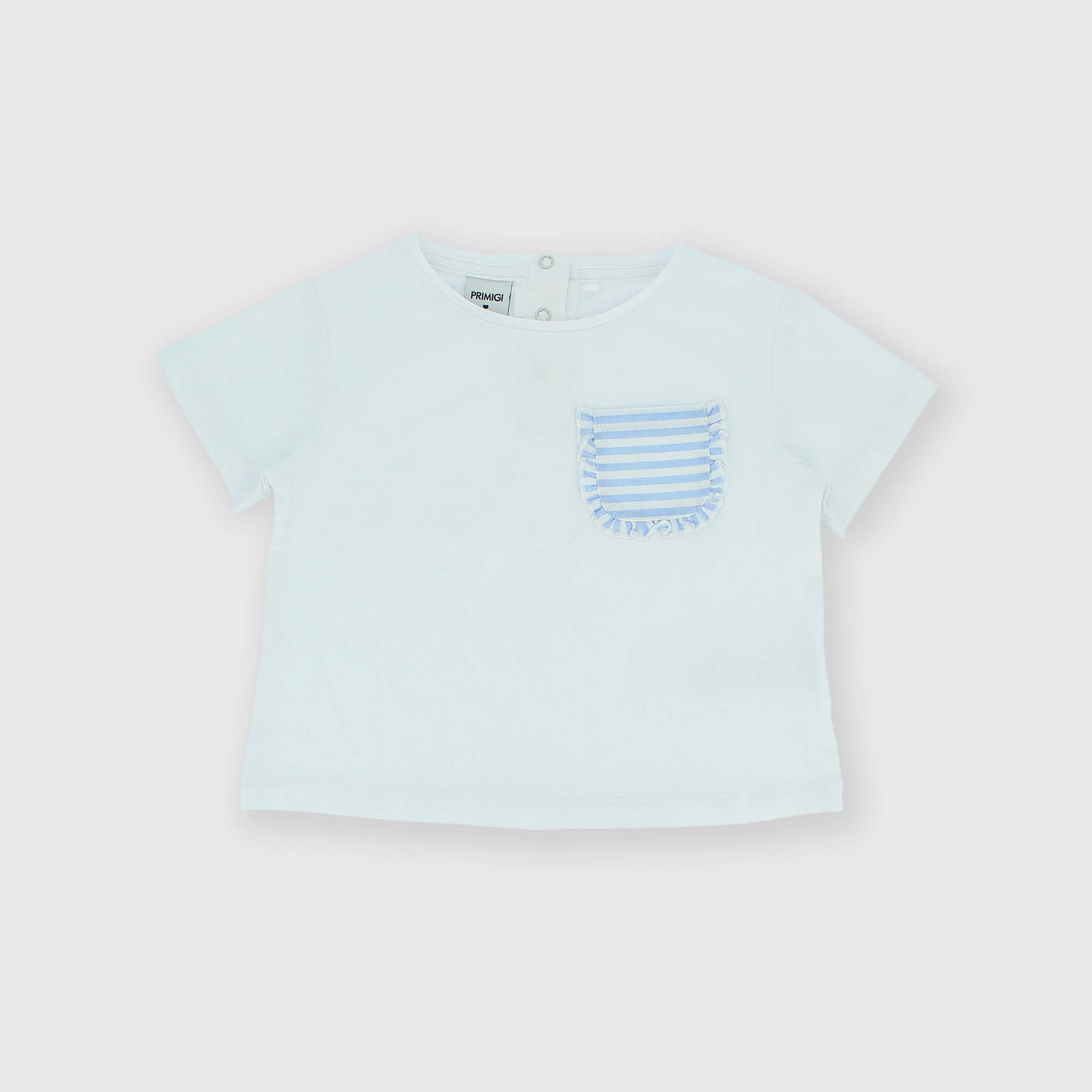 Camiseta de tejido Jersey para niña, blanco