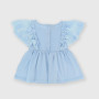 Camiseta de tejido Jersey para niña, azul Camiseta de tejido Jersey para niña, azul
