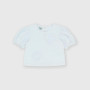 Camiseta de tejido Jersey para niña, blanco Camiseta de tejido Jersey para niña, blanco