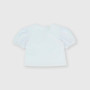 Camiseta de tejido Jersey para niña, blanco Camiseta de tejido Jersey para niña, blanco