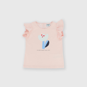 Camiseta de tejido Jersey para niña, rosa Camiseta de tejido Jersey para niña, rosa