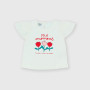 Girl's Jersey T-shirt, white Girl's Jersey T-shirt, white