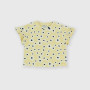 Camiseta canalé para niña, amarillo Camiseta canalé para niña, amarillo