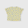 Camiseta canalé para niña, amarillo Camiseta canalé para niña, amarillo