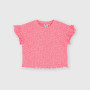 Camiseta canalé para niña, rosa Camiseta canalé para niña, rosa