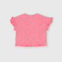 T-shirt côtelé  fille, rose T-shirt côtelé  fille, rose