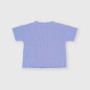 T-shirt côtelé  fille, violet T-shirt côtelé  fille, violet