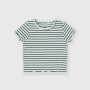 Camiseta canalé para niña, azul Camiseta canalé para niña, azul