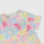 T-shirt in seersucker da bambina, bianco T-shirt in seersucker da bambina, bianco