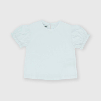 Camiseta de tejido Jersey para niña, blanco Camiseta de tejido Jersey para niña, blanco