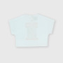 Camiseta de tejido Jersey para niña, blanco Camiseta de tejido Jersey para niña, blanco