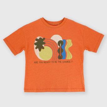 Boy's Jersey T-shirt, orange Boy's Jersey T-shirt, orange
