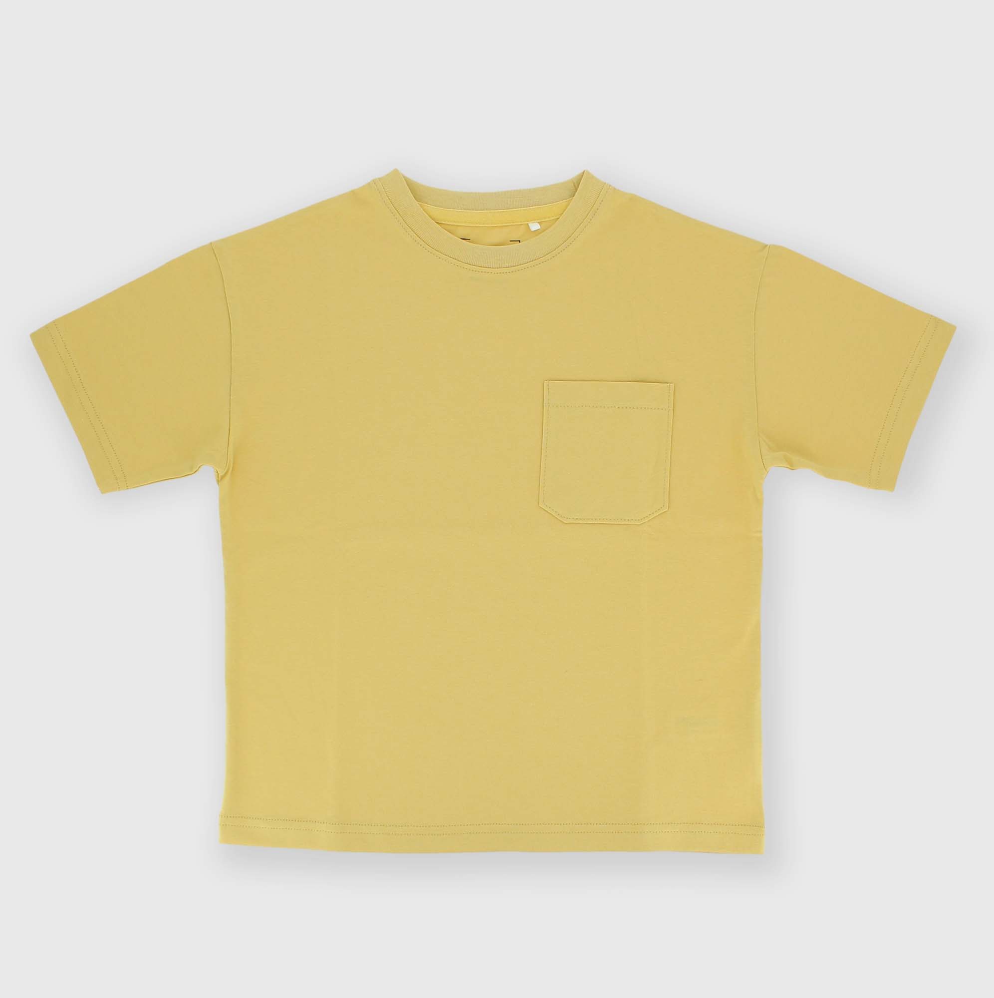 Camiseta de tejido Jersey para niño, amarillo