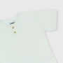 Boy's half-neck Jersey T-shirt, white Boy's half-neck Jersey T-shirt, white
