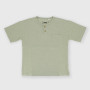 T-shirt demi-cou en Jersey  garçon, gris T-shirt demi-cou en Jersey  garçon, gris