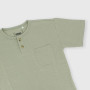 T-shirt demi-cou en Jersey  garçon, gris T-shirt demi-cou en Jersey  garçon, gris