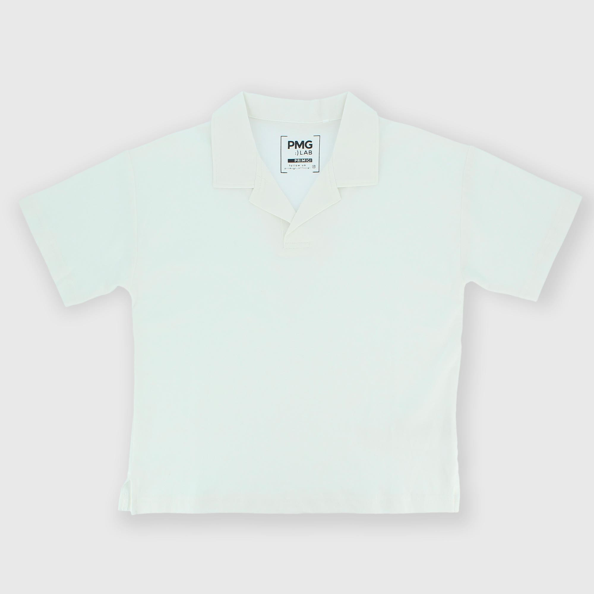 Polo en Jersey  garçon, blanc