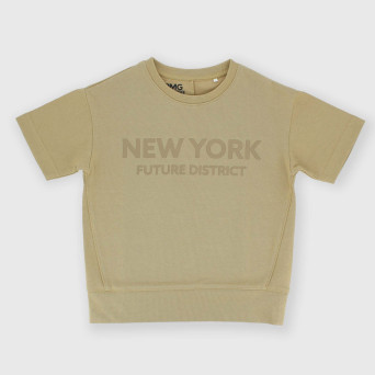 Boy's heavy-Jersey T-shirt, brown Boy's heavy-Jersey T-shirt, brown
