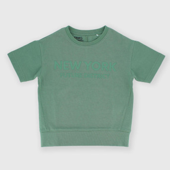 Boy's heavy-Jersey T-shirt, green Boy's heavy-Jersey T-shirt, green