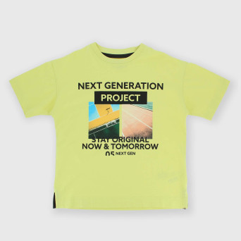 Boy's Jersey T-shirt, yellow Boy's Jersey T-shirt, yellow