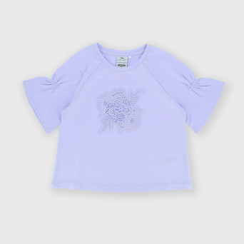 Girl's Jersey T-shirt, pink Girl's Jersey T-shirt, pink