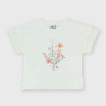 Girl's Jersey T-shirt, white Girl's Jersey T-shirt, white