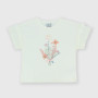 Camiseta de tejido Jersey para niña, blanco Camiseta de tejido Jersey para niña, blanco