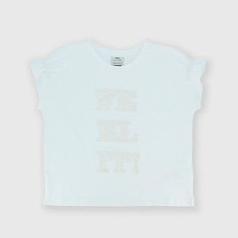 Girl's Jersey T-shirt, white Girl's Jersey T-shirt, white