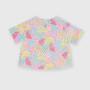 Camiseta de seersucker para niña, blanco Camiseta de seersucker para niña, blanco