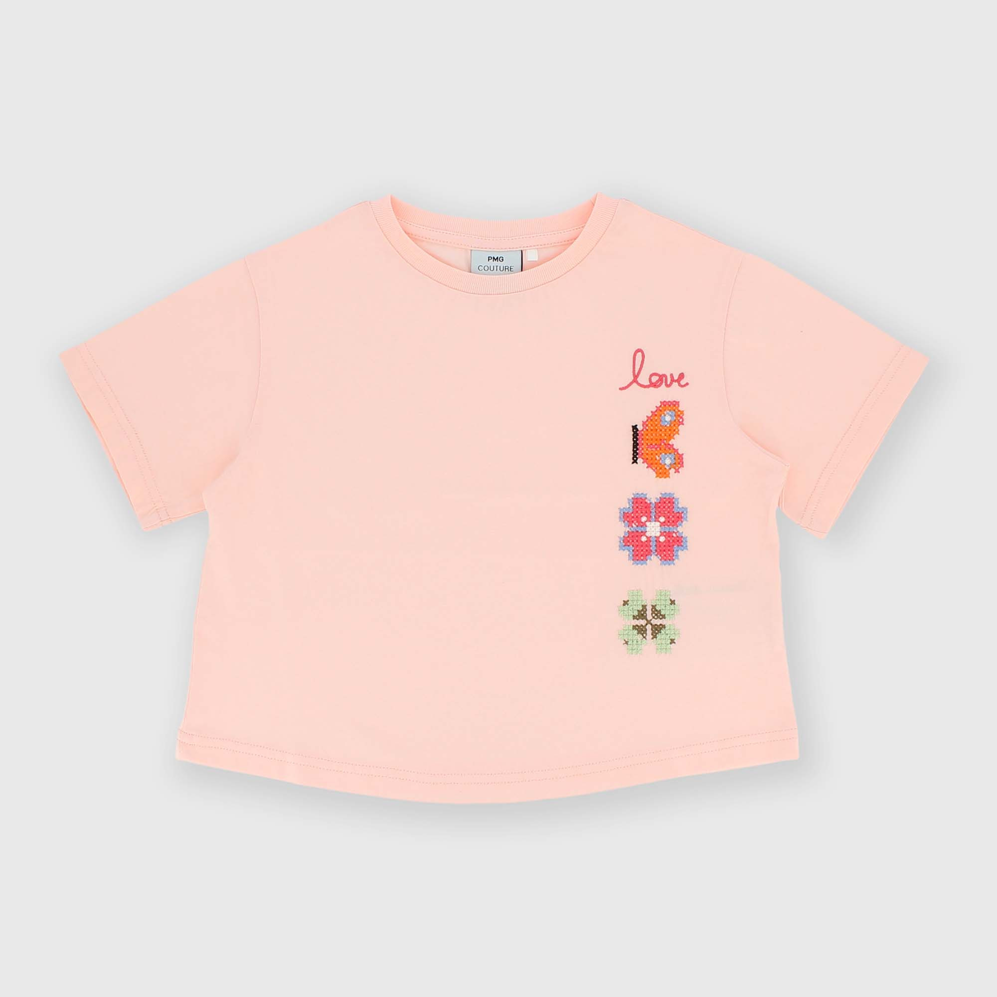 T-shirt en Jersey  fille,  rose