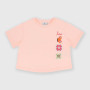 Camiseta de tejido Jersey para niña, rosa Camiseta de tejido Jersey para niña, rosa
