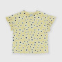 Camiseta canalé para niña, amarillo Camiseta canalé para niña, amarillo