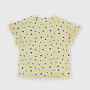 Camiseta canalé para niña, amarillo Camiseta canalé para niña, amarillo