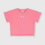 Camiseta canalé para niña, rosa Camiseta canalé para niña, rosa