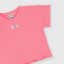 Camiseta canalé para niña, rosa Camiseta canalé para niña, rosa