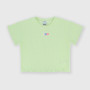 Camiseta canalé para niña, verde Camiseta canalé para niña, verde