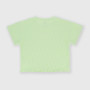 T-shirt côtelé  fille, vert T-shirt côtelé  fille, vert
