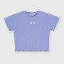 T-shirt côtelé  fille, violet T-shirt côtelé  fille, violet