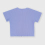T-shirt côtelé  fille, violet T-shirt côtelé  fille, violet