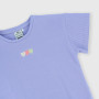T-shirt côtelé  fille, violet T-shirt côtelé  fille, violet