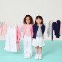 T-shirt in costina da bambina, blu T-shirt in costina da bambina, blu