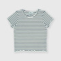 T-shirt côtelé  fille,  bleu T-shirt côtelé  fille,  bleu