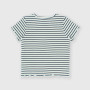 T-shirt côtelé  fille,  bleu T-shirt côtelé  fille,  bleu