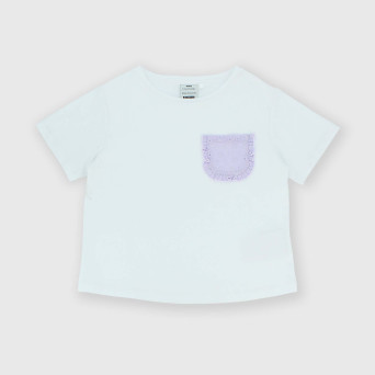 Girl's Jersey T-shirt, white Girl's Jersey T-shirt, white
