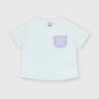 Camiseta de tejido Jersey para niña, blanco Camiseta de tejido Jersey para niña, blanco
